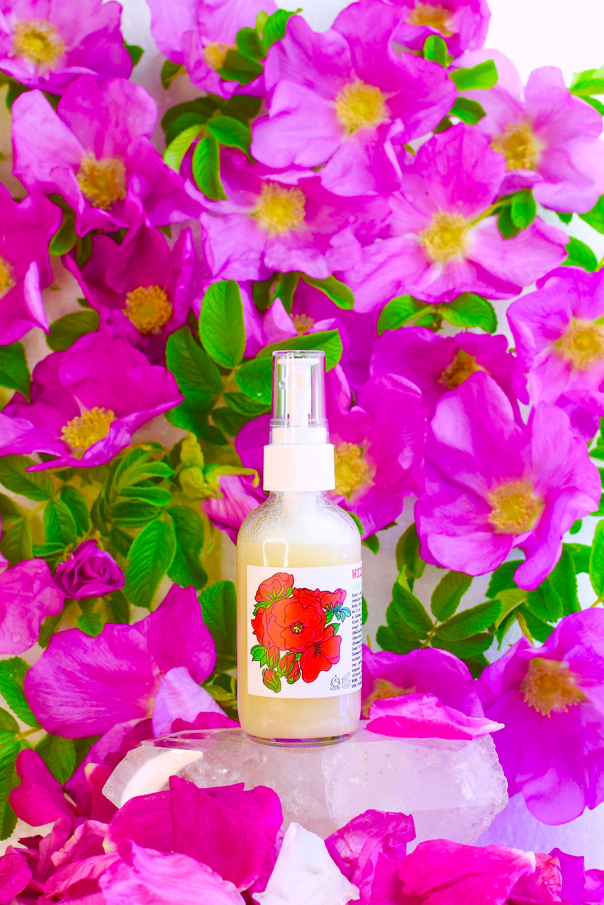 Wild Rose Face Wash – plant makeup